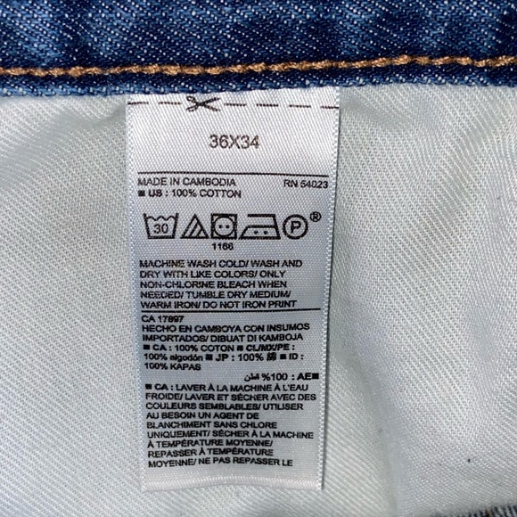 Old Navy Men’s Regular Actual (35x33) Blue Jeans 36x34 - Picture 8 of 11